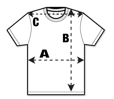 Mens Adult T-Shirt Size Guide